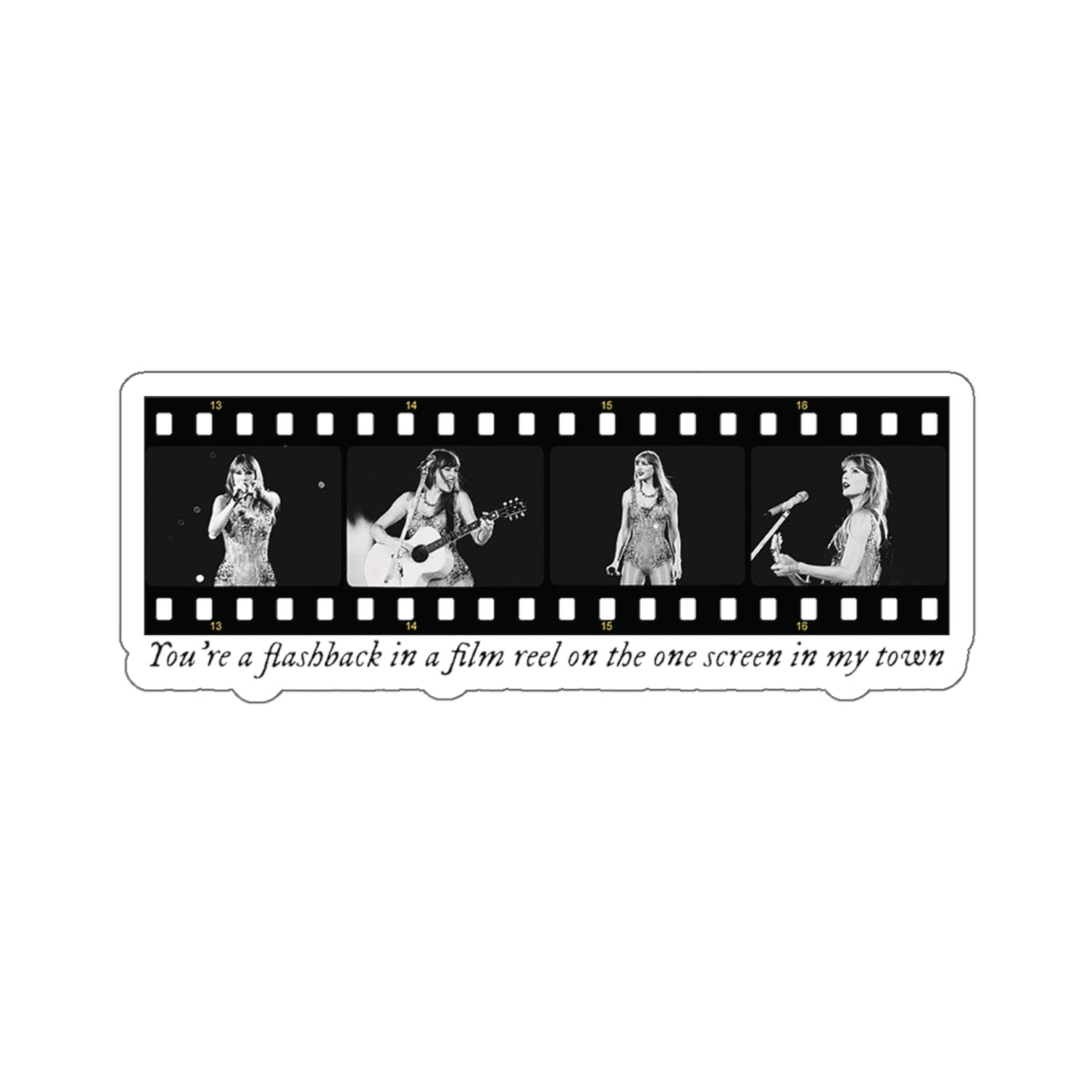 TS Film Strip Eras Tour Kiss-Cut Stickers