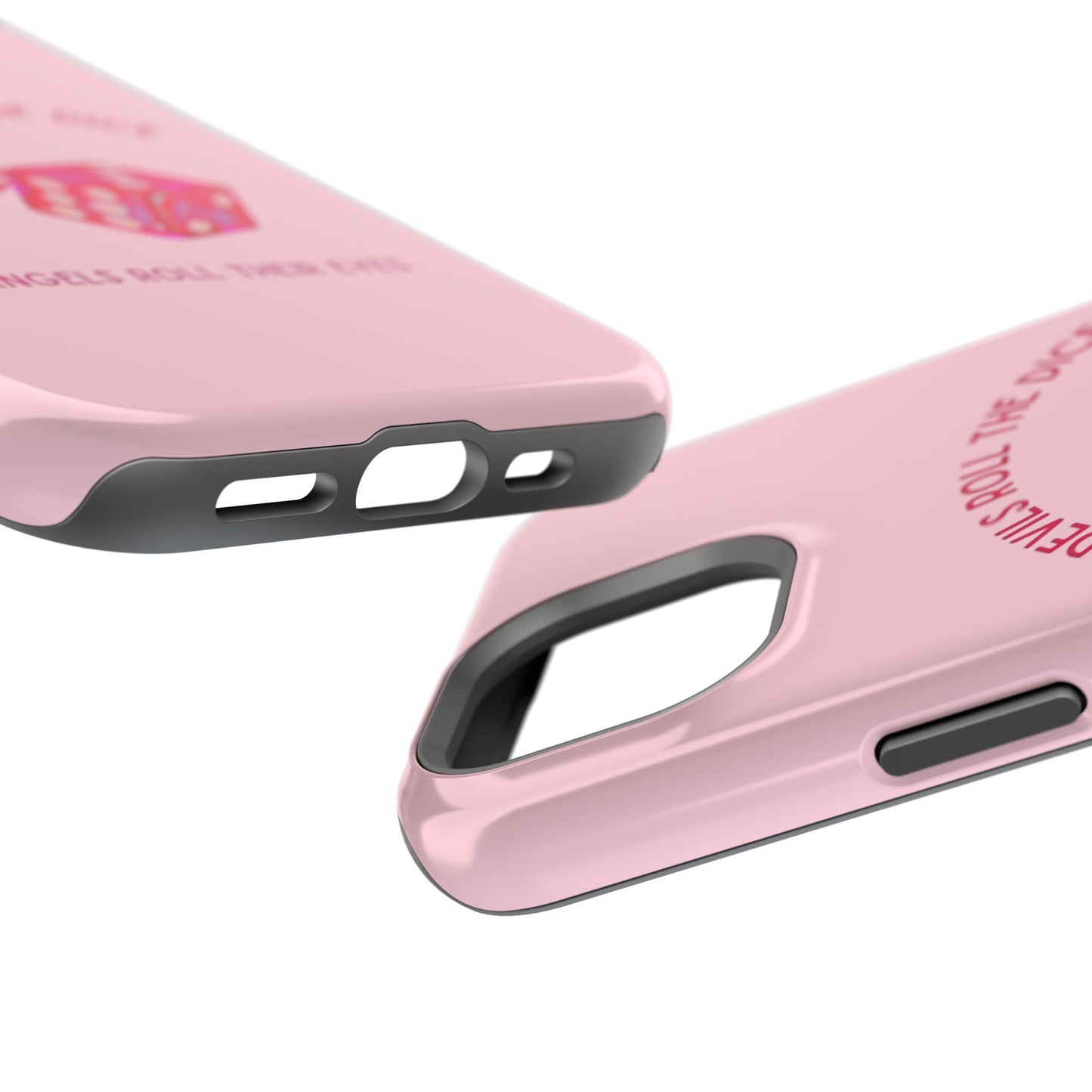 "Devils Roll The Dice, Angels Roll Their Eyes" Taylor Swift Cruel Summer (Lover) Pink Dice Impact-Resistant Phone Cases (Iphone & Samsung)