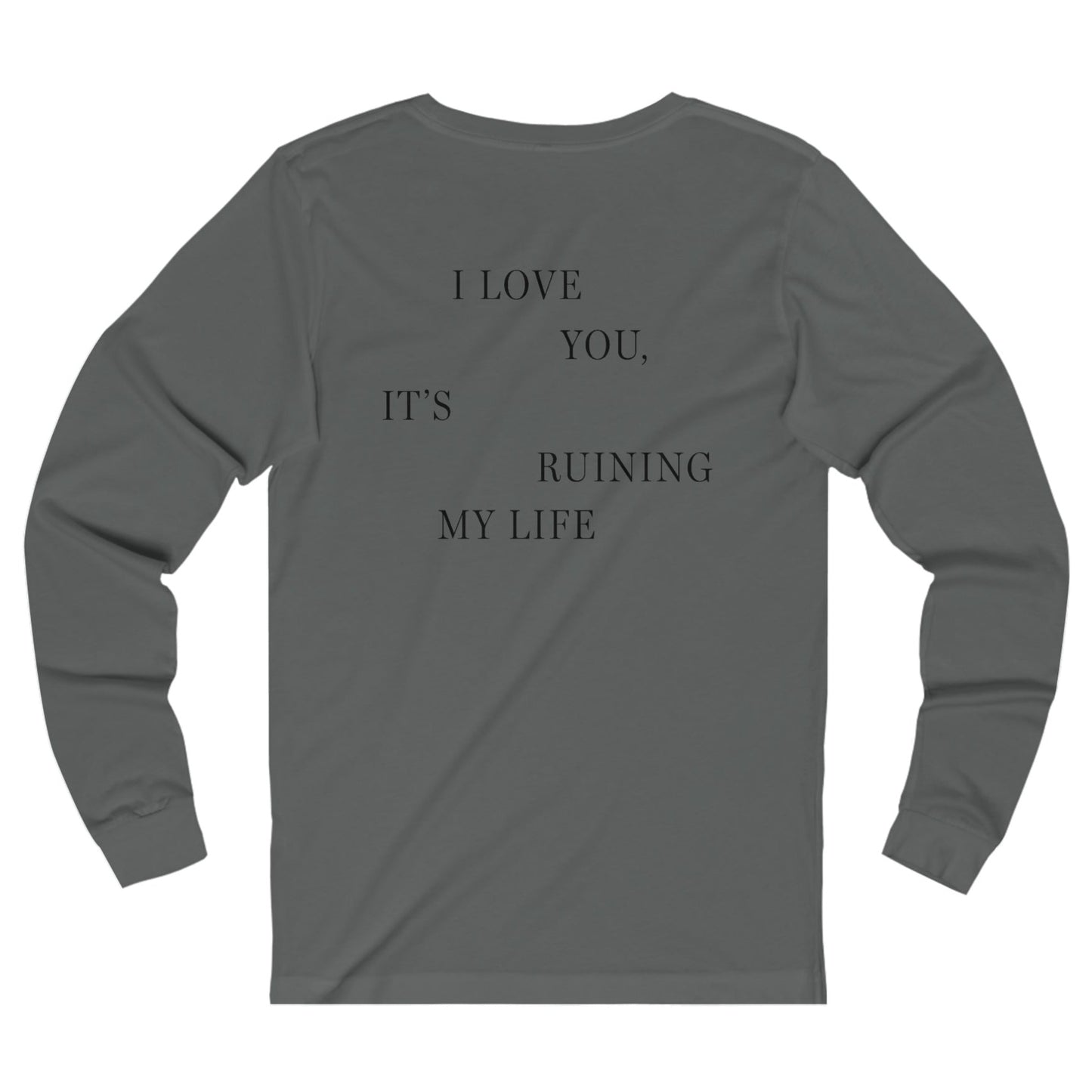 TTPD Logo "I LOVE YOU, IT'S RUINING MY LIFE" TTPD 'The Manuscript'  Long Sleeve (TS, The Tortured Poets Department, TS 11) Unisex Jersey Long Sleeve Tee