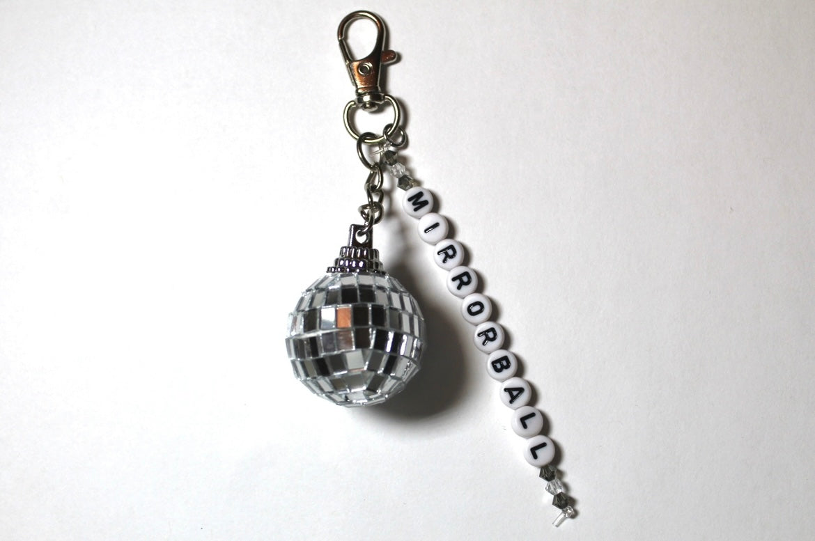 TS Mirrorball Keychain AND Car Mirror Ornament COMBO