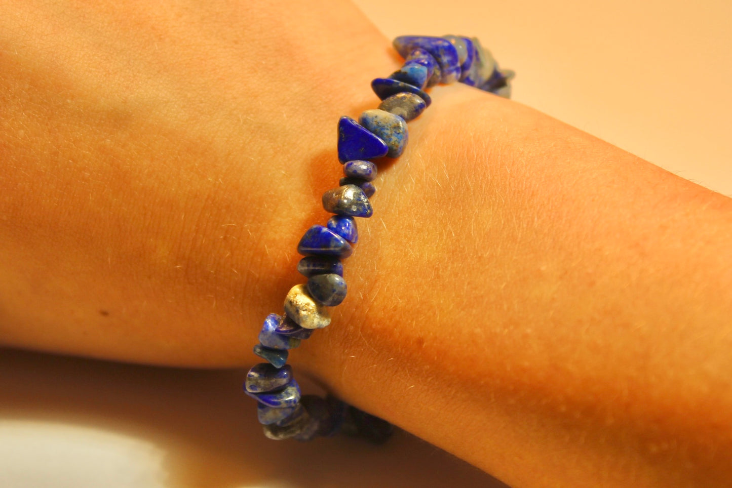 Rose Quartz, Lapis Lazuli, Amethyst, OR Turquoise Stone Stretchy Bracelet