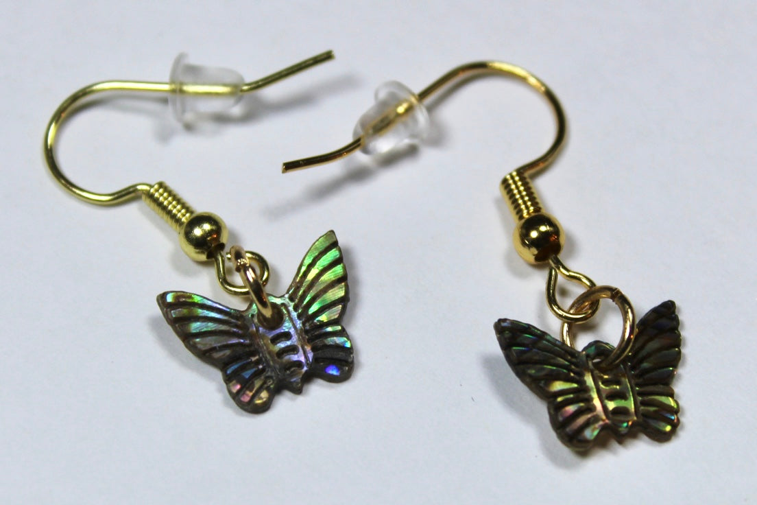 Butterfly Shell Colorful Shiny Dangle Earrings