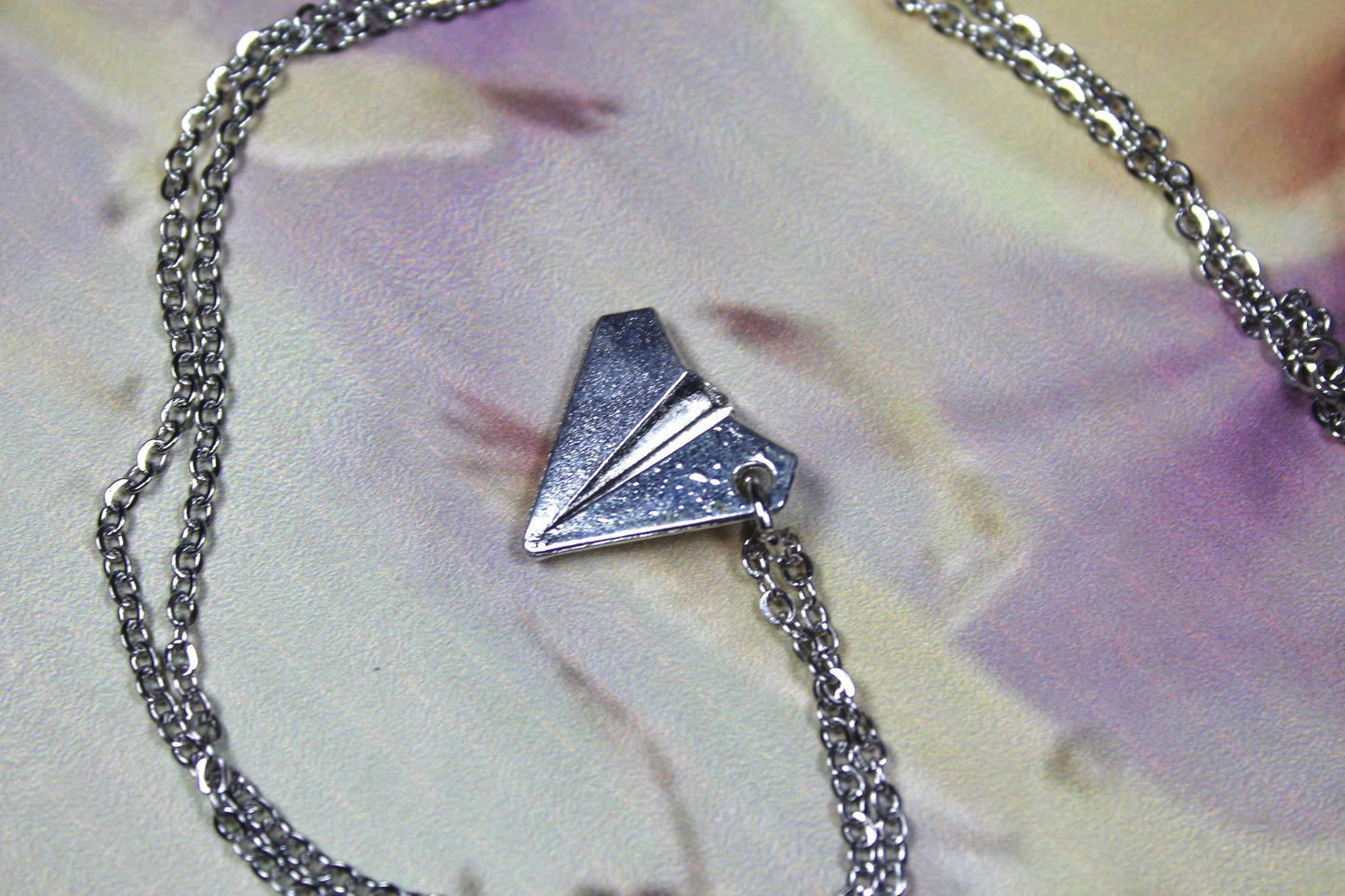 Out Of The Woods Taylor Swift 1989 Inspired Paper Plane Silver Charm Necklace