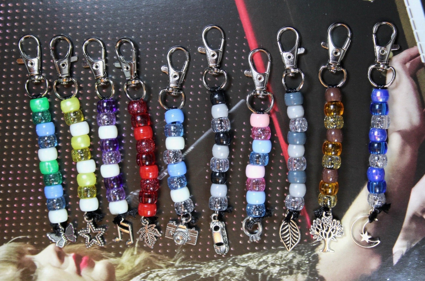 TS Eras Beaded Keychains